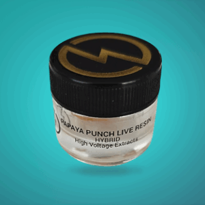 High Voltage live resin 1G papaya punch